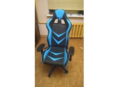 Компьютерное кресло Racer черное / голубое фото покупателя 73