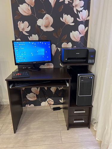 Компьютерный стол Джаз-24 левый венге фото покупателя 124