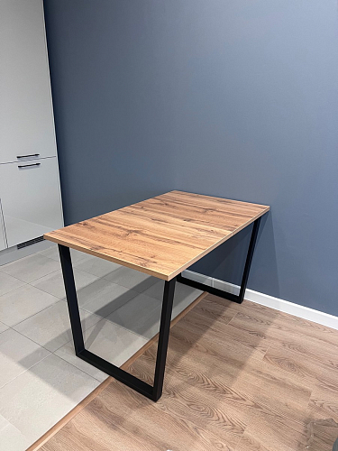 Стол Лота Лофт 140 25 мм черный матовый / бетон фото покупателя 725