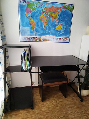 Компьютерный стол Kros black фото покупателя 5