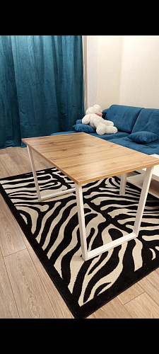 Деревянный стол Лота Лофт 120x75 дуб крафт табачный / черный матовый фото покупателя 240