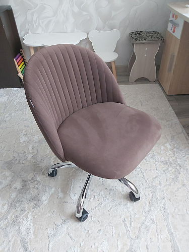 Компьютерное кресло Melody молочное фото покупателя 3