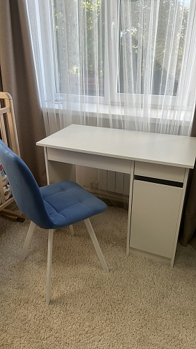 Стул на металлокаркасе Чилли черный / зеленый фото покупателя 259