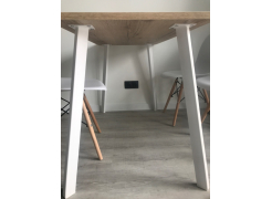 Стол Тринити Лофт 120 32 мм бетон / черный матовый фото покупателя 190