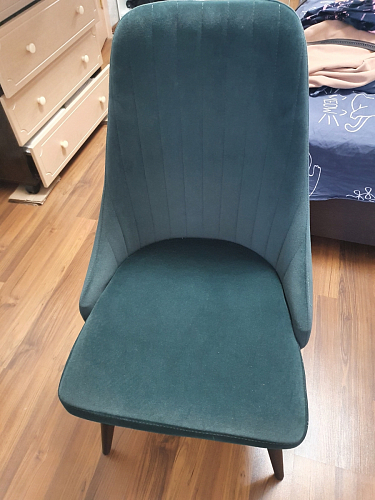 Стул на металлокаркасе Kora 1 light blue / white / black фото покупателя 14