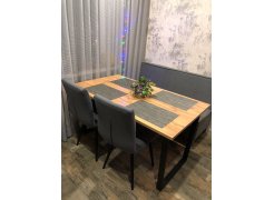 Стол Лота Лофт 120 25 мм сабия / черный матовый фото покупателя 494