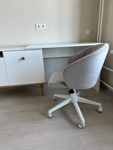 Компьютерное кресло Пард экокожа белый фото покупателя 62