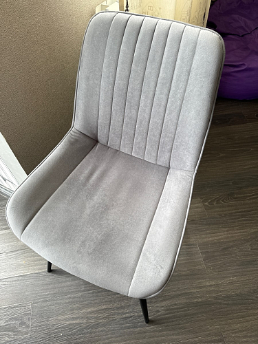 Стул на металлокаркасе Седа 360 К латте (velutto 08) / белый фото покупателя 143