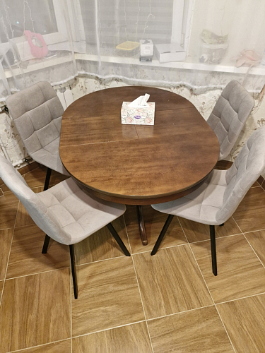 Комплект стульев Чилли 2 шт бежевый / черный фото покупателя 535