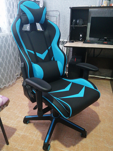 Компьютерное кресло Racer черное / оранжевое фото покупателя 61