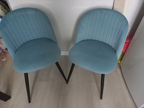 Стул на металлокаркасе Gabi 1 light purple / black фото покупателя 400