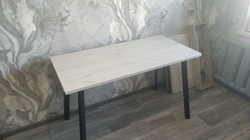 Стол Тринити Лофт 120 25 мм черный матовый / юта фото покупателя 133