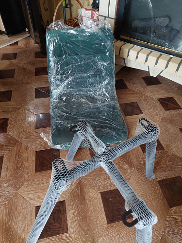 Стул на металлокаркасе Чилли зеленый / черный фото покупателя 721