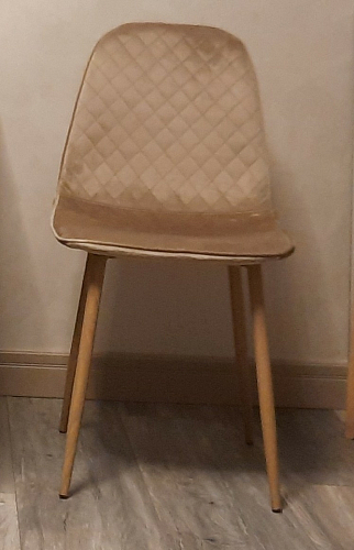 Стул на металлокаркасе Capri dark beige / white фото покупателя 138