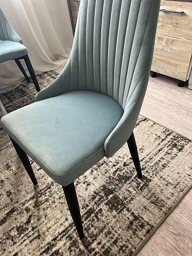 Стул на металлокаркасе Kora light blue / white фото покупателя 332