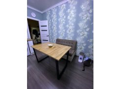 Стол Лота Лофт 120 25 мм дуб делано темный / черный матовый фото покупателя 548