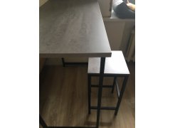 Барная стойка Дилан Лофт 120х60х90 бетон фото покупателя 199