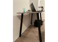 Стол Тринити Лофт 120 32 мм бетон / черный матовый фото покупателя 433