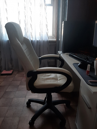 Компьютерное кресло Kadis коричневое / бежевое фото покупателя 103