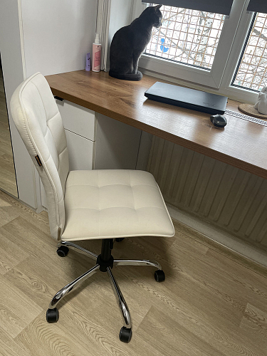 Компьютерное кресло One/Ван флок серый 29 фото покупателя 39