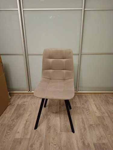 Комплект стульев Чилли 2 шт бежевый / черный фото покупателя 274