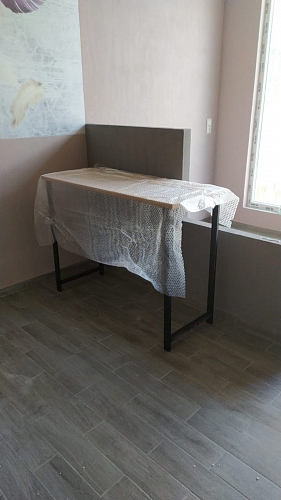 Барная стойка Дилан Лофт 120х60х110 бетон фото покупателя 5