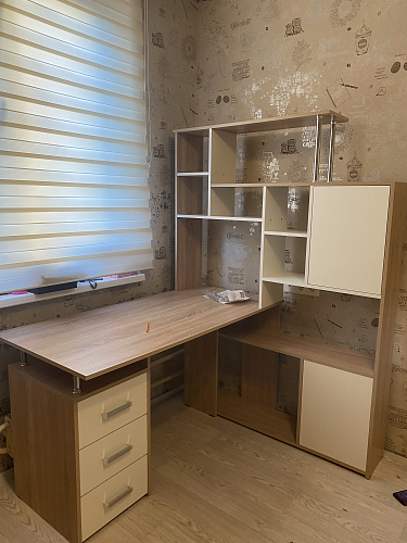 Стол компьютерный КС15 белый правый фото покупателя 32