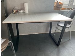 Деревянный стол Лота Лофт 120(160)х75 черный матовый / бетон светлый фото покупателя 603