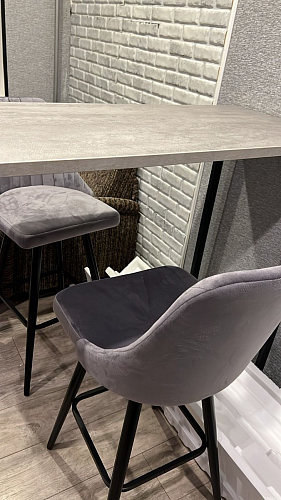 Барная стойка Дилан Лофт 120х50х90 бетон фото покупателя 93