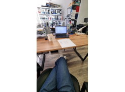 Стол Лота Лофт 140 25 мм черный матовый / бетон фото покупателя 1013