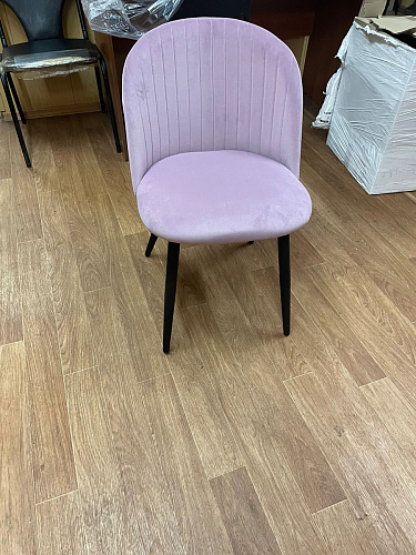 Стул на металлокаркасе Gabi dark beige / black / silver фото покупателя 716