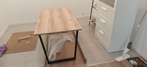 Деревянный стол Лота Лофт 120x75 дуб крафт табачный / черный матовый фото покупателя 375