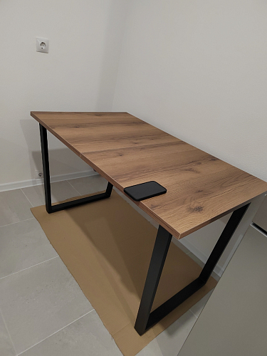 Деревянный стол Лота Лофт 120х75 белый матовый / дуб крафт золотой фото покупателя 902