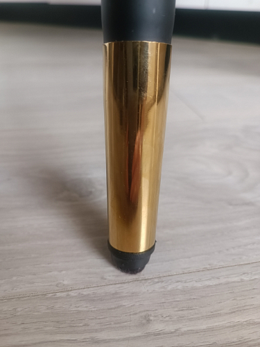 Стул на металлокаркасе Gabi 1 light blue / black / gold фото покупателя 512