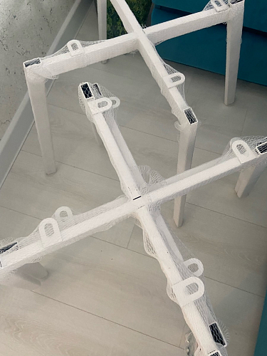 Стул на металлокаркасе Челси морская волна / черный фото покупателя 240