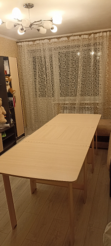 Стол обеденный раздвижной СтК7 дуб молочный фото покупателя 104