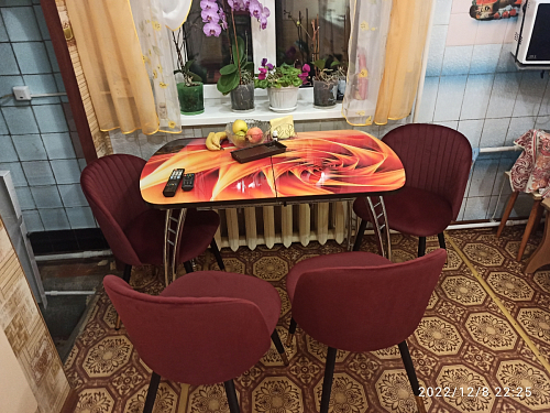 Стул на металлокаркасе Gabi 1 beige / black фото покупателя 110