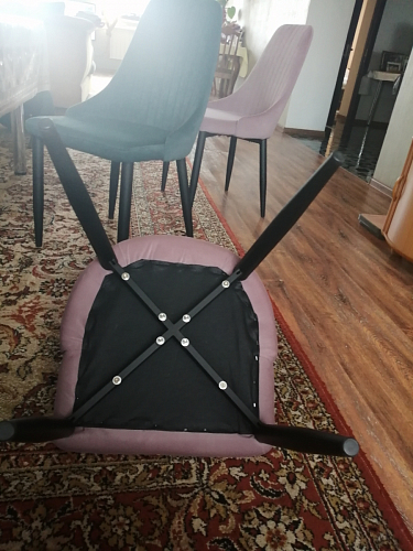 Стул на металлокаркасе Kora 1 gray / black фото покупателя 12