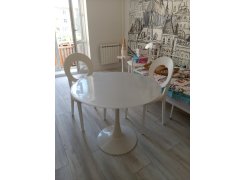 Стеклянный стол Tulip 90 white фото покупателя 27