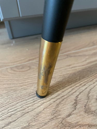 Стул на металлокаркасе Seda 1 latte / black / gold фото покупателя 80