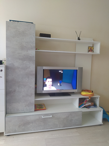 Готовая гостиная Jimenez дуб венге / белый глянец фото покупателя 9