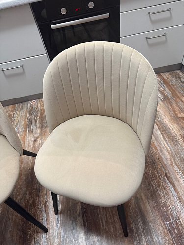 Стул на металлокаркасе Gabi 1 light blue / black / gold фото покупателя 575