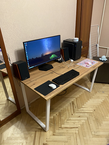 Стол раскладной Лота Лофт 120 25 мм юта / черный матовый фото покупателя 1009