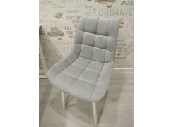 Стул на металлокаркасе Челси светло-серый / белый каркас фото покупателя 136