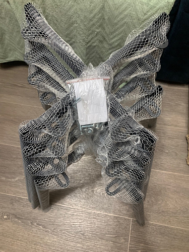 Стул на металлокаркасе Чилли К темно-серый (velutto 32) / черный фото покупателя 547