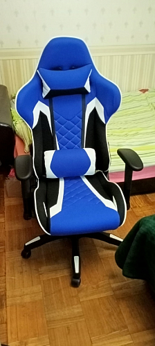 Компьютерное кресло Prime черное / синее фото покупателя 28