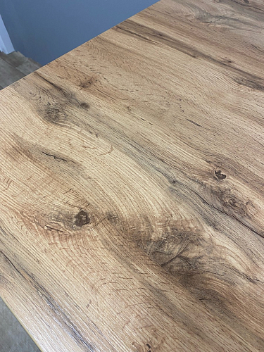 Стол Тринити Лофт 140 25 мм дуб делано темный / белый фото покупателя 73