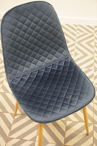 Стул на металлокаркасе Capri blue / white из шоурума 6