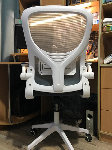 Компьютерное кресло Konfi light gray / blue / white фото покупателя 305