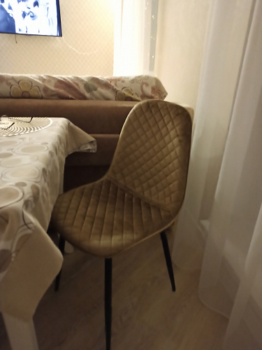 Стул на металлокаркасе Capri dark beige / white фото покупателя 39